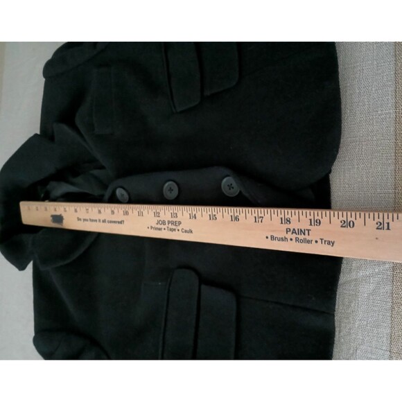 Moda International Women's Wool Blend Size 8 Blazer Jacket Button Up Black Work - Picture 6 of 8